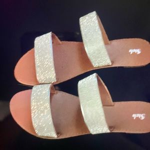 Bling sandals - brand new - size 11.
